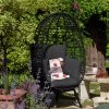 Habitat Kora Rattan Effect Garden Egg Chair - Black -Habitat 9539060 R Z001A