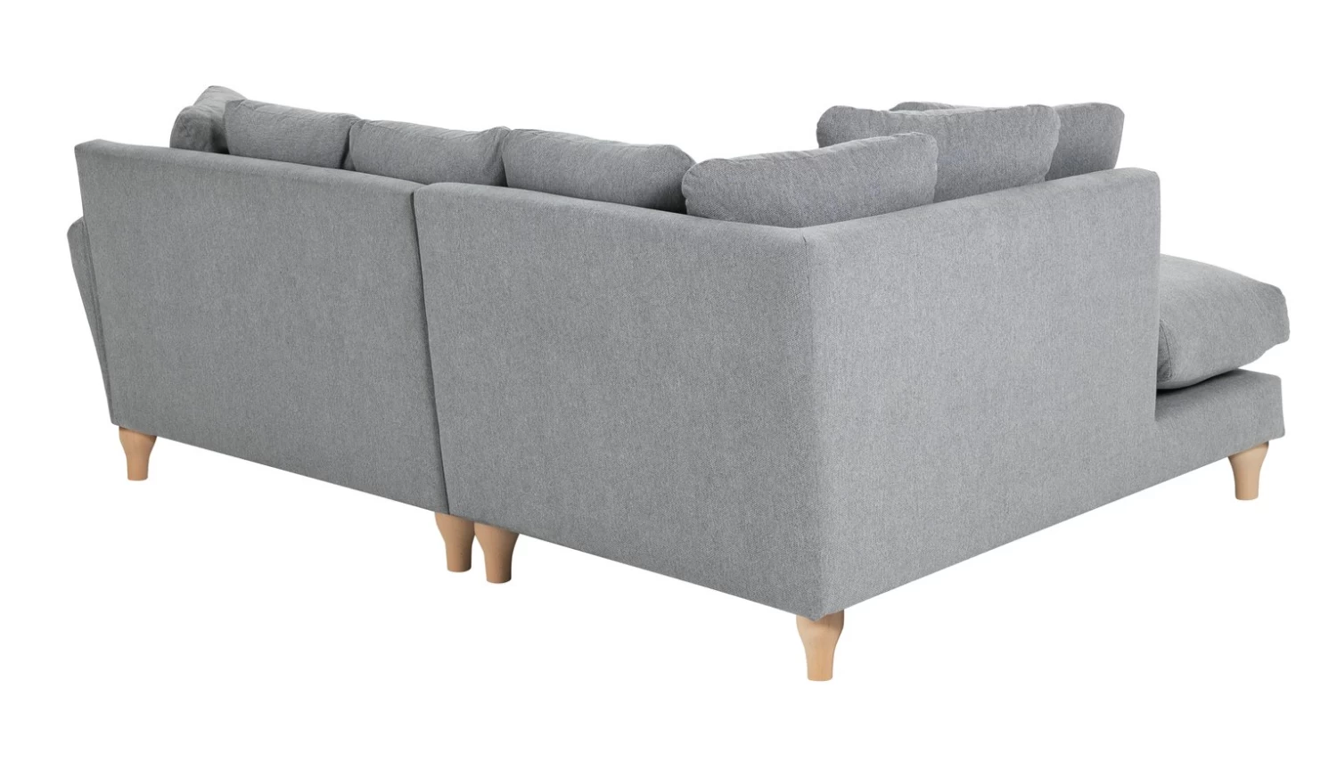 Habitat Carrie Fabric Left Hand Corner Chaise Sofa - Grey 8 Habitat Carrie Fabric Left Hand Corner Chaise Sofa - Grey - Image 6