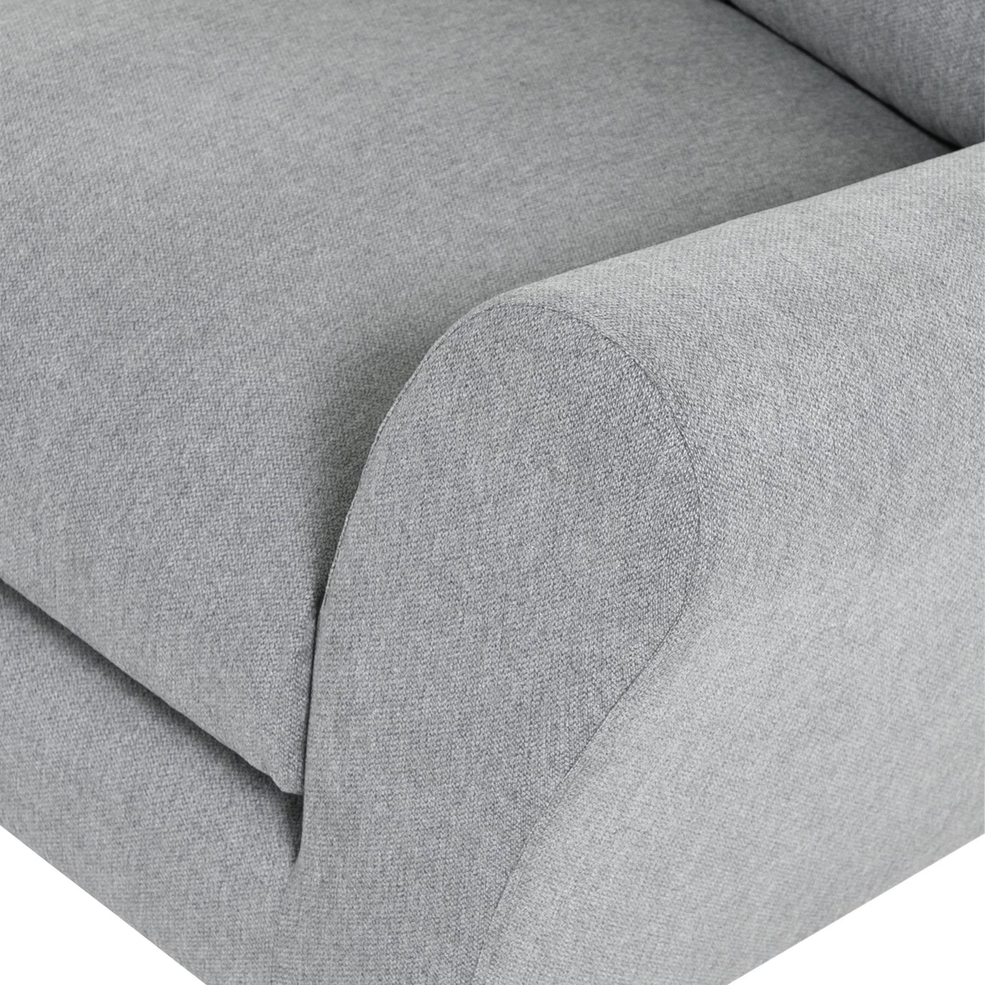 Habitat Carrie Fabric Left Hand Corner Chaise Sofa - Grey 9 Habitat Carrie Fabric Left Hand Corner Chaise Sofa - Grey - Image 7