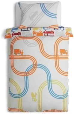 Habitat Kids Transport Multicolour Bedding Set - Single -Habitat 9541429 R Z004A