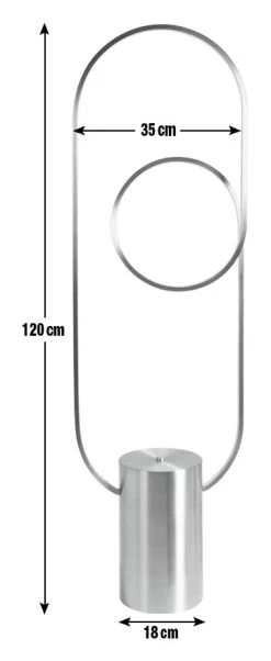 Habitat Pill LED Floor Lamp - Brushed Brass -Habitat 9542569 R E001