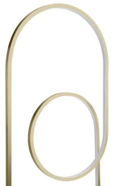 Habitat Pill LED Floor Lamp - Brushed Brass -Habitat 9542569 R Z005A