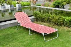 Habitat Global Leaf Folding Sun Lounger - Green -Habitat 9545047 R Z001C