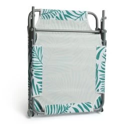 Habitat Global Leaf Folding Sun Lounger - Green -Habitat 9545047 R Z005A