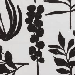 Habitat Cotton Floral Black & White Bedding Set - Double -Habitat 9547791 R B001