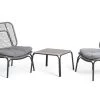 Habitat Nora 2 Seater Metal Garden Bistro Set - Grey -Habitat 9548415 R Z001A
