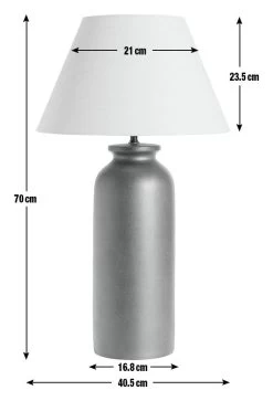 Habitat Hashi Ceramic Table Lamp - Off White & Black 10 Habitat Hashi Ceramic Table Lamp - Off White & Black -Habitat 9553273 R E001