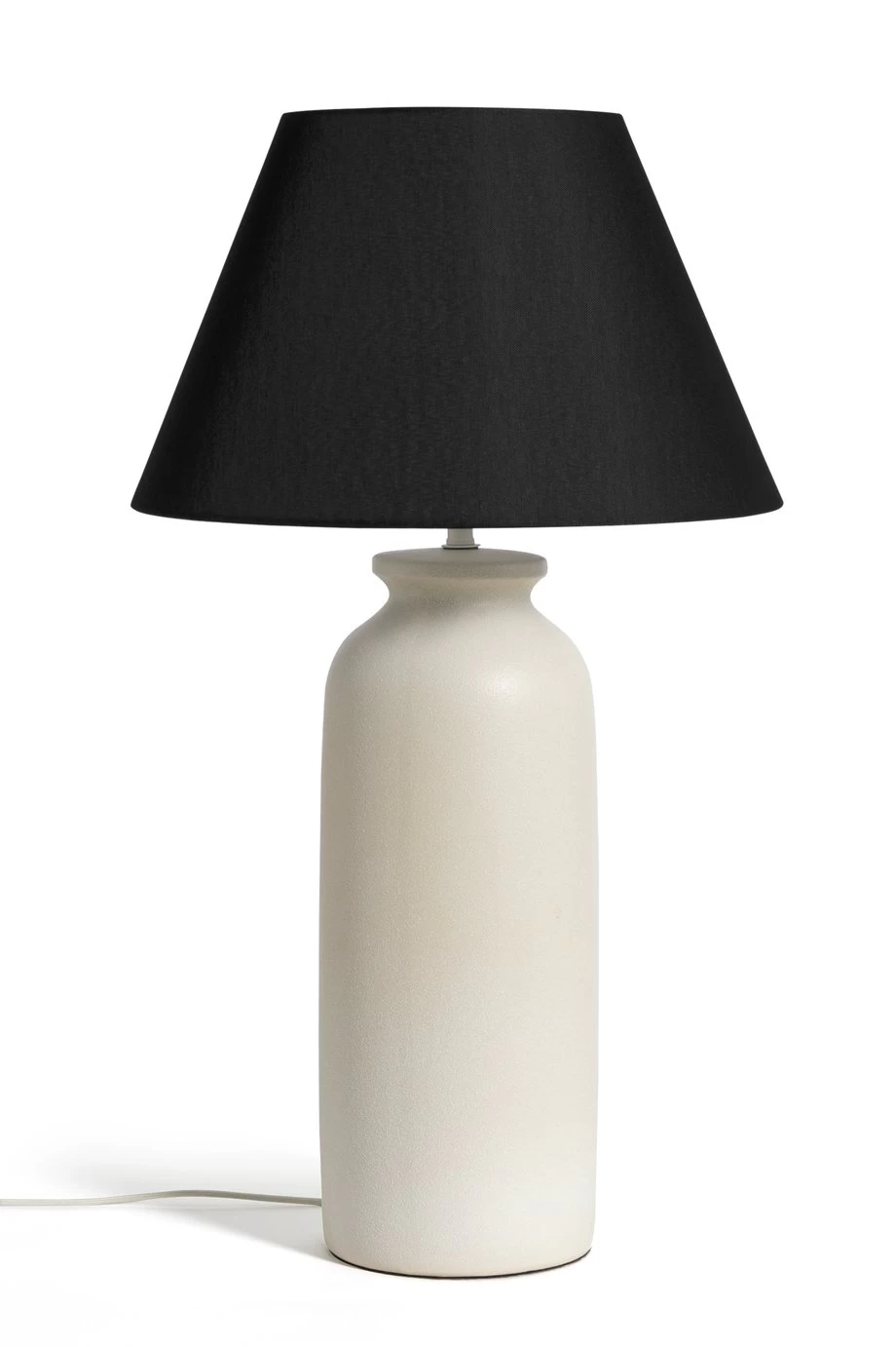 Habitat Hashi Ceramic Table Lamp - Off White & Black 4 Habitat Hashi Ceramic Table Lamp - Off White & Black - Image 2