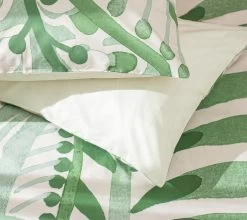 Habitat Cotton 180TC Maxi Leaf Green Bedding Set - Single -Habitat 9555374 R Z003A