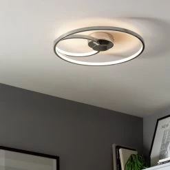 Habitat Pill Metal LED Flush Ceiling Light - Chrome