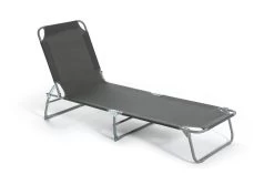 Habitat Folding Metal Sun Lounger - Charcoal -Habitat 9555927 R Z002A