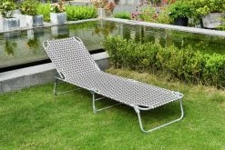 Habitat Folding Metal Sun Lounger - Charcoal -Habitat 9555927 R Z002C
