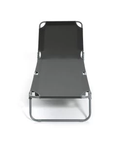 Habitat Folding Metal Sun Lounger - Charcoal -Habitat 9555927 R Z003A