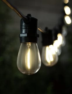 Habitat Warm White Filament Bulb Festoon Lights -Habitat 9556562 R Z002C