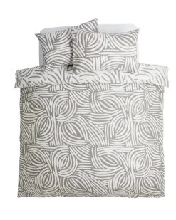 Habitat Scandi Mark Making Grey Bedding Set - Single -Habitat 9557561 R Z002A