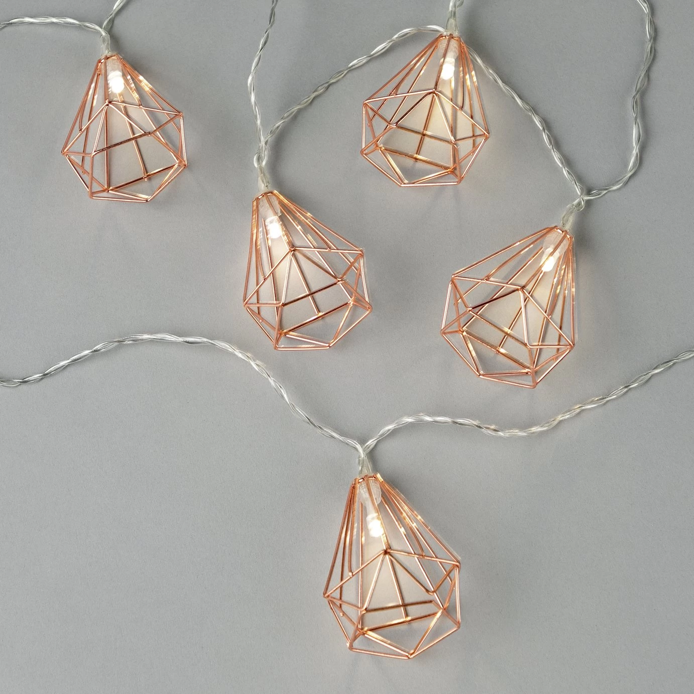 Habitat Warm White Geo Pendant Solar LED String Lights 5 Habitat Warm White Geo Pendant Solar LED String Lights - Image 3