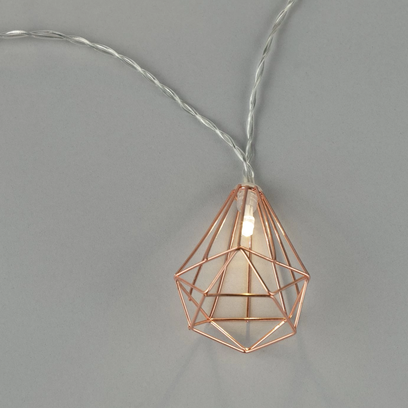 Habitat Warm White Geo Pendant Solar LED String Lights 4 Habitat Warm White Geo Pendant Solar LED String Lights - Image 2