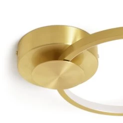 Habitat Pill Metal LED Flush Ceiling Light - Brushed Brass -Habitat 9559851 R Z003A