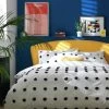 Habitat Cotton Tufted Spot White & Black Bedding Set -Single -Habitat 9560651 R Z001A