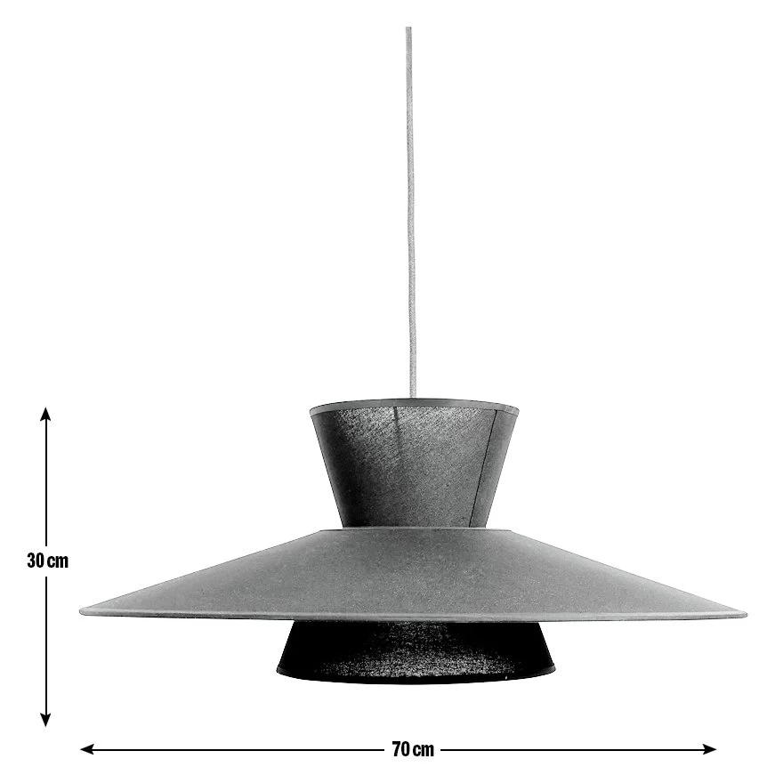 Habitat Linen Otton 2 Tier Easy Fit Shade - Black 5 Habitat Linen Otton 2 Tier Easy Fit Shade - Black - Image 3