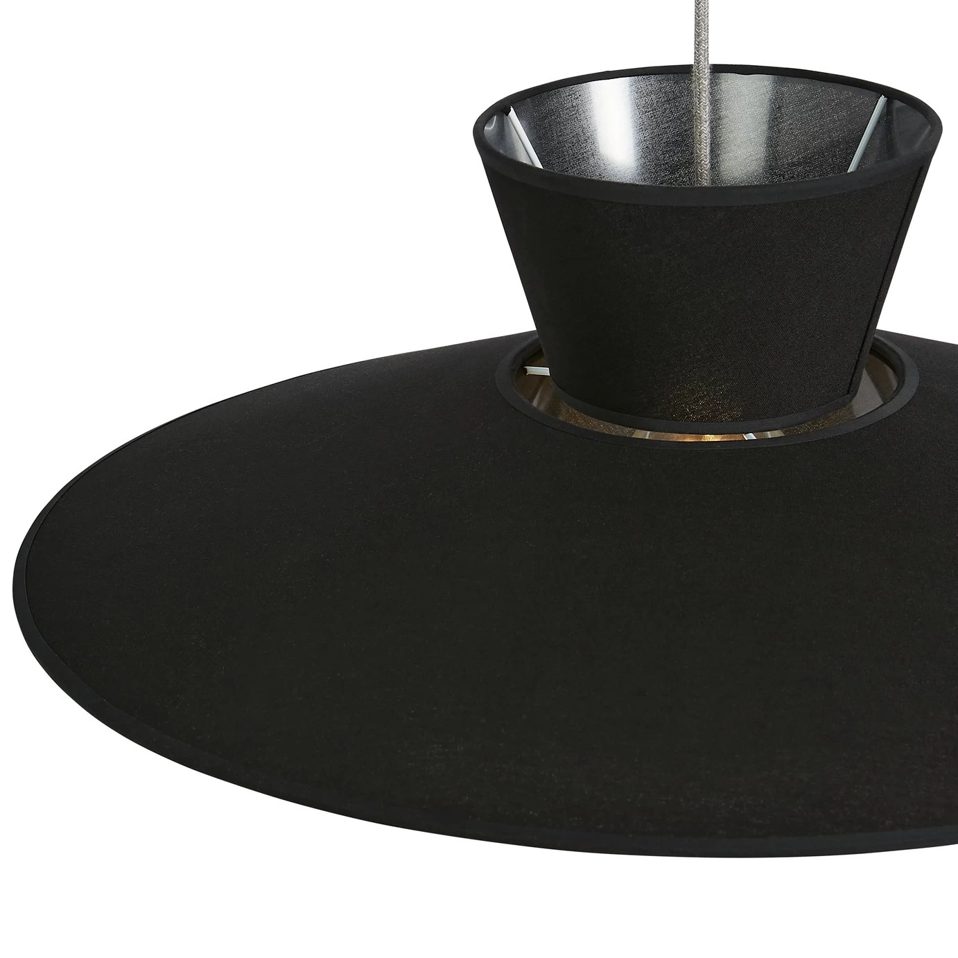 Habitat Linen Otton 2 Tier Easy Fit Shade - Black 6 Habitat Linen Otton 2 Tier Easy Fit Shade - Black - Image 4