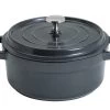 Habitat 2.4 Litre Aluminium Casserole Dish - Black