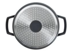 Habitat 2.4 Litre Aluminium Casserole Dish - Black -Habitat 9561629 R Z004A
