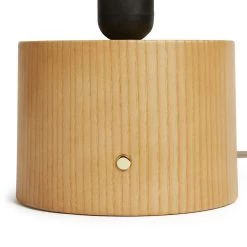 Habitat Modern Scandi Touch Table Lamp - Ash Grey & Oak -Habitat 9561887 R Z003A