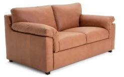 Habitat Florence Leather 2 Seater Sofa - Tan -Habitat 9562532 R Z004A