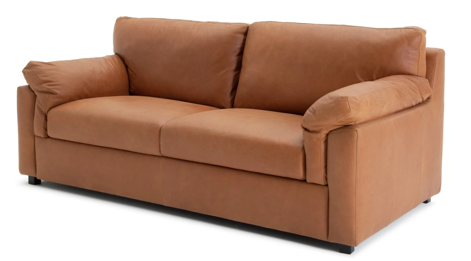 Habitat Florence Leather 3 Seater Sofa - Tan 7 Habitat Florence Leather 3 Seater Sofa - Tan - Image 5