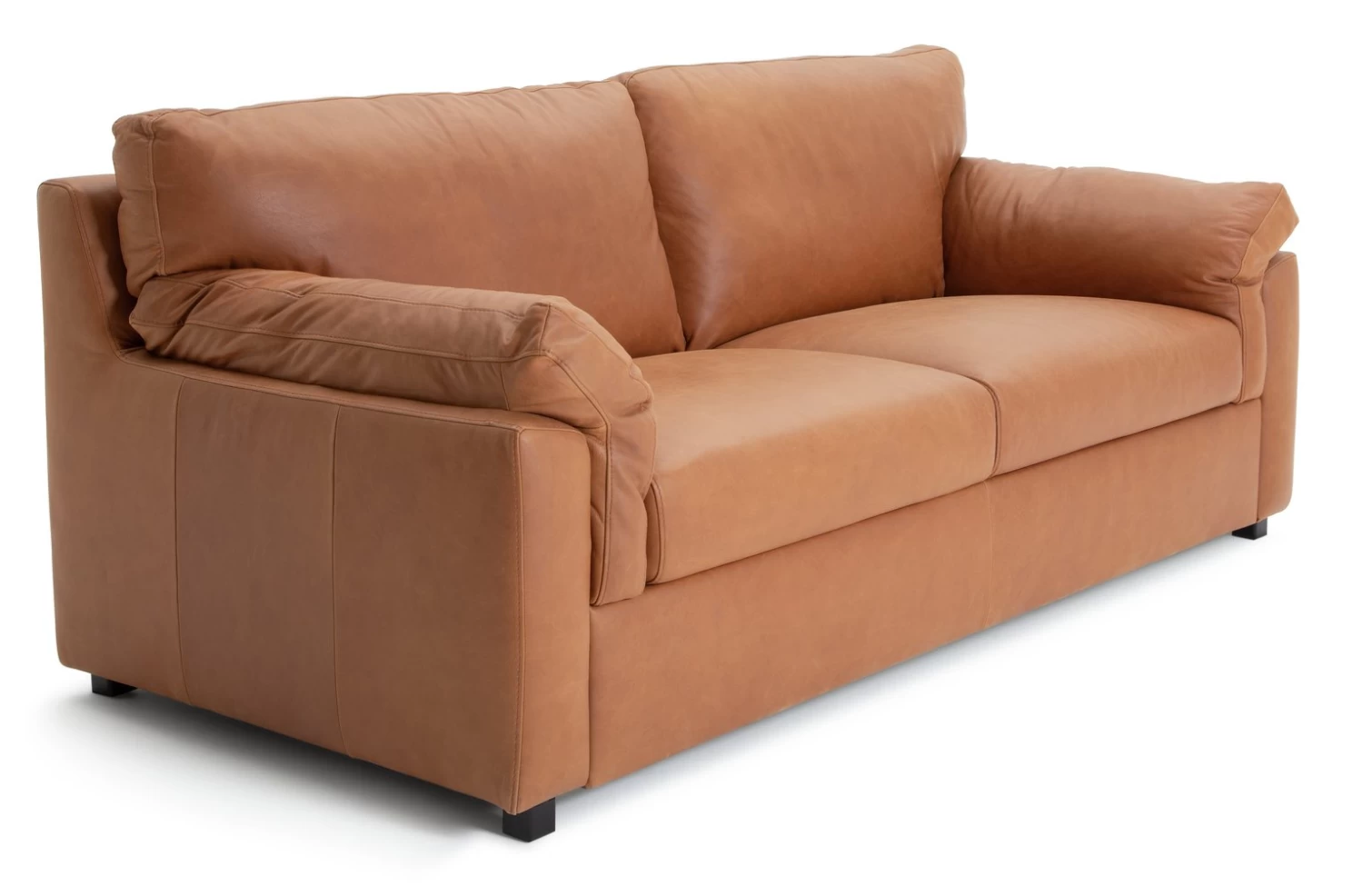 Habitat Florence Leather 3 Seater Sofa - Tan 9 Habitat Florence Leather 3 Seater Sofa - Tan - Image 7