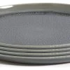 Habitat Evora 4 Piece Stoneware Dinner Plate - Green -Habitat 9566686 R Z001A
