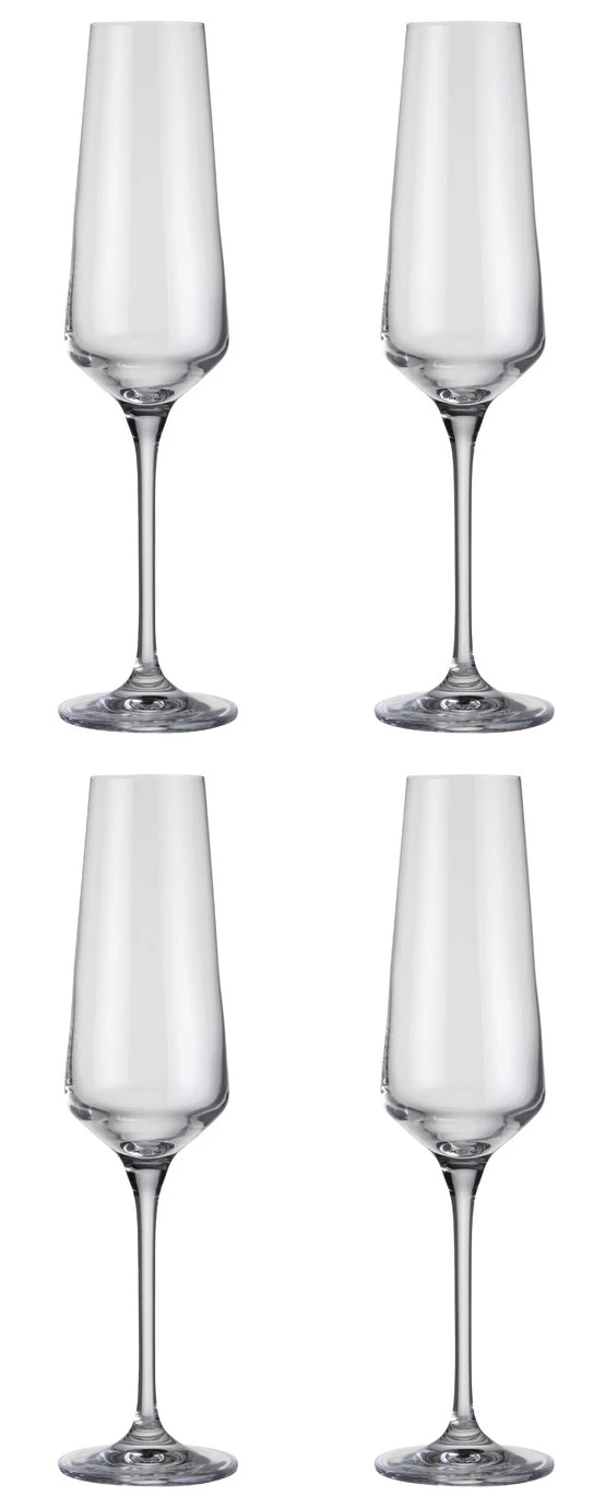 Habitat Dalston Set Of 4 Champagne Flutes 2 Habitat Dalston Set Of 4 Champagne Flutes