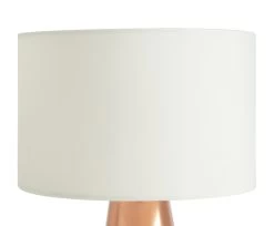 Habitat Abono Steel LED Table Lamp - Copper & Cream -Habitat 9571884 R Z002A