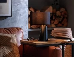 Habitat Abono Steel LED Table Lamp - Black