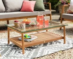 Habitat Hanson 5 Seater Wooden Garden Sofa Set - Grey -Habitat 9573466 R Z003C