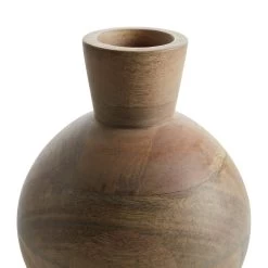 Habitat Mango Wood Vase - Natural -Habitat 9573662 R Z003A