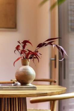 Habitat Mango Wood Vase - Natural -Habitat 9573662 R Z005C