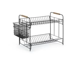 Habitat Industrial Wire Dish Drainer - Black -Habitat 9575309 R Z003A