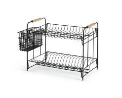 Habitat Industrial Wire Dish Drainer - Black -Habitat 9575309 R Z004A