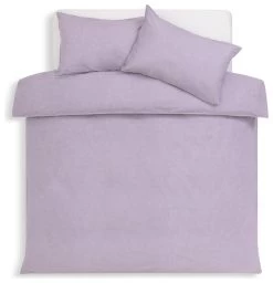 Habitat Reset Cotton Textured Print Lilac Bedding Set-Single -Habitat 9575354 R Z003A