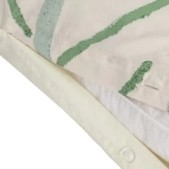 Habitat Cotton 180TC Maxi Leaf Green Bedding Set - Double -Habitat 9576119 R Z004A