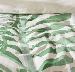 Habitat Cotton 180TC Maxi Leaf Green Bedding Set - Double -Habitat 9576119 R Z005A