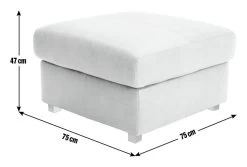 Habitat Florence Leather Ottoman Footstool - Tan 11 Habitat Florence Leather Ottoman Footstool - Tan -Habitat 9576267 R E001