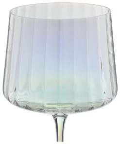 Habitat Iridescent Lustre Fluted Set Of 4 Gin Glass -Habitat 9576638 R Z003A