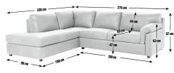 Habitat Florence Leather Left Hand Corner Chaise Sofa - Tan 13 Habitat Florence Leather Left Hand Corner Chaise Sofa - Tan -Habitat 9578746 R E001
