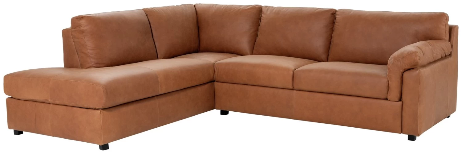 Habitat Florence Leather Left Hand Corner Chaise Sofa - Tan 3 Habitat Florence Leather Left Hand Corner Chaise Sofa - Tan