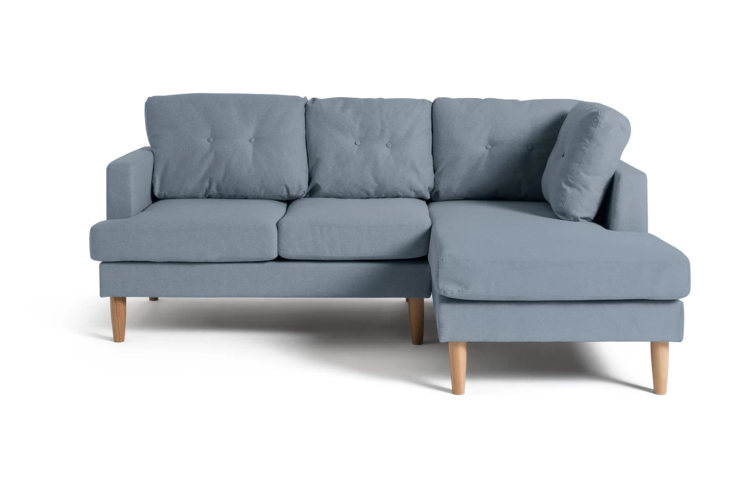 Habitat Joshua Fabric Right Hand Corner Chaise Sofa - Blue 6 Habitat Joshua Fabric Right Hand Corner Chaise Sofa - Blue - Image 4