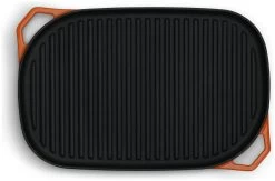 Habitat Large Cast Iron Grill Pan - Orange 11 Habitat Large Cast Iron Grill Pan - Orange -Habitat 9582158 R Z005A