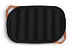Habitat Large Cast Iron Grill Pan - Orange 12 Habitat Large Cast Iron Grill Pan - Orange -Habitat 9582158 R Z006A